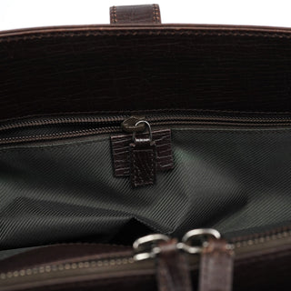 Gucci Large Brown Leather Tote Bag