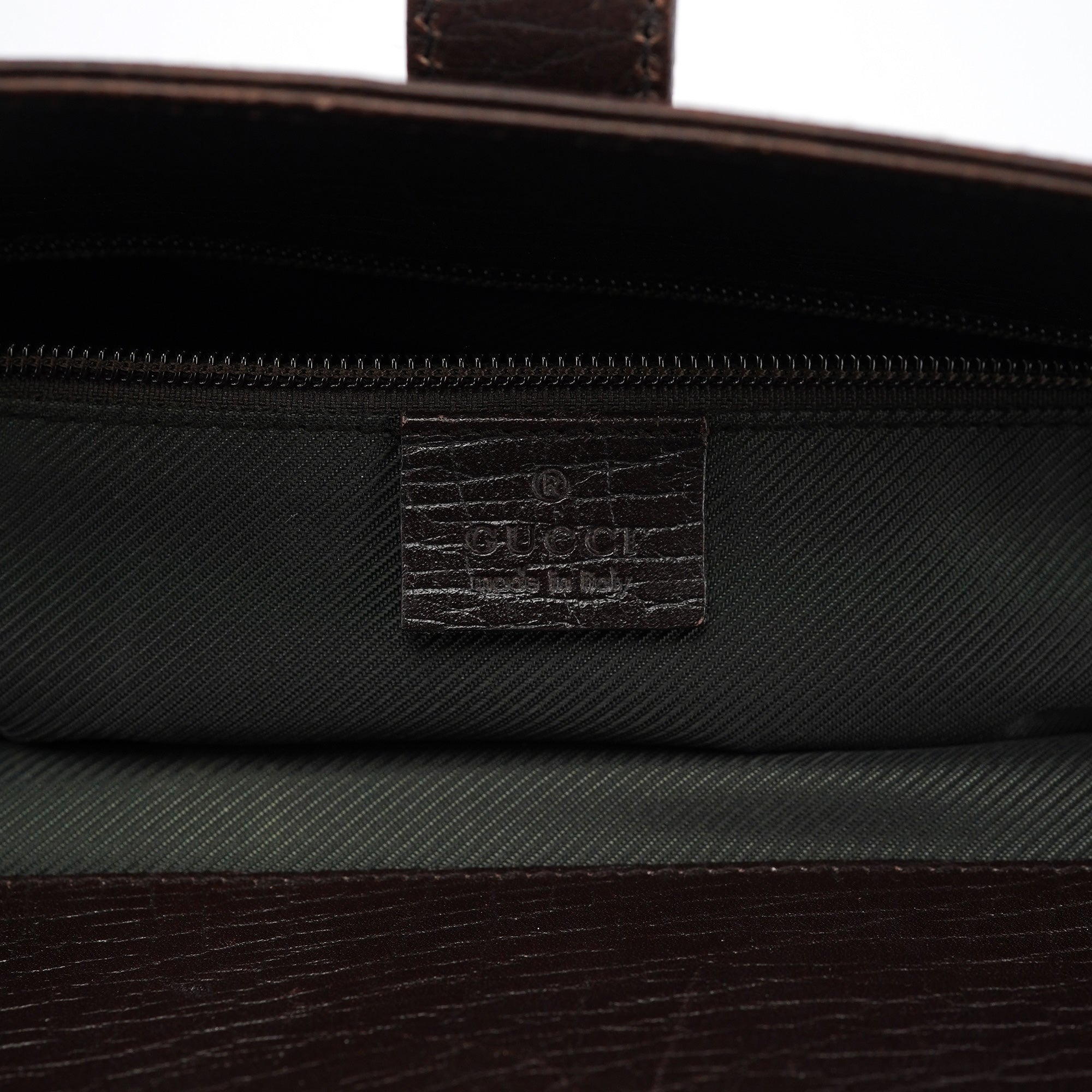 Gucci Large Brown Leather Tote Bag