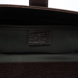 Gucci Large Brown Leather Tote Bag