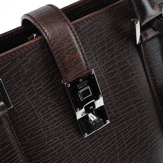 Gucci Large Brown Leather Tote Bag