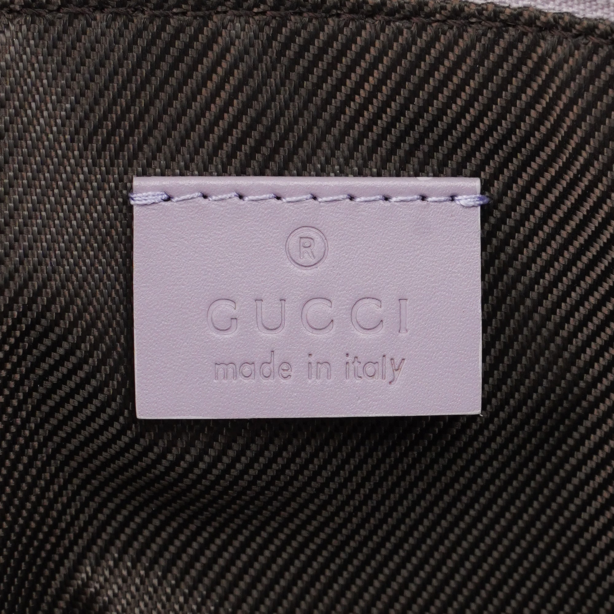 Gucci Lavender GG Boat Pochette