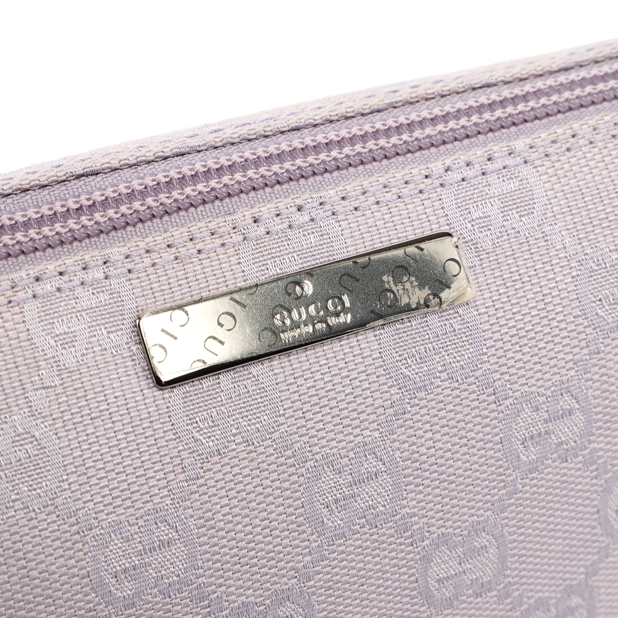 Gucci 07198 GG Boat Pochette en toile GG lilas