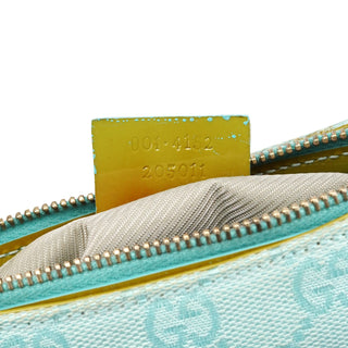 Gucci Light Blue GG Patent Leather Shoulder Bag