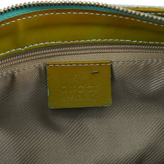 Gucci Light Blue GG Patent Leather Shoulder Bag