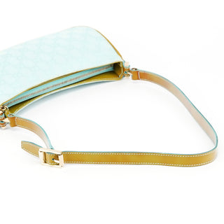 Gucci Light Blue GG Patent Leather Shoulder Bag