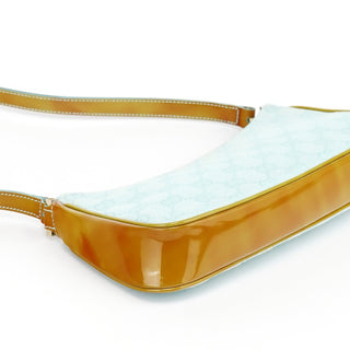 Gucci Light Blue GG Patent Leather Shoulder Bag