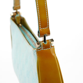 Gucci Light Blue GG Patent Leather Shoulder Bag