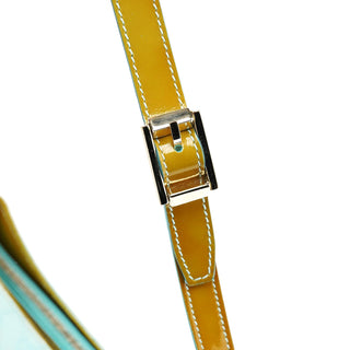 Gucci Light Blue GG Patent Leather Shoulder Bag