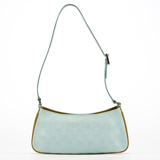 Gucci Light Blue GG Patent Leather Shoulder Bag