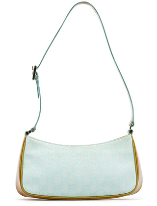 Gucci Light Blue GG Patent Leather Shoulder Bag