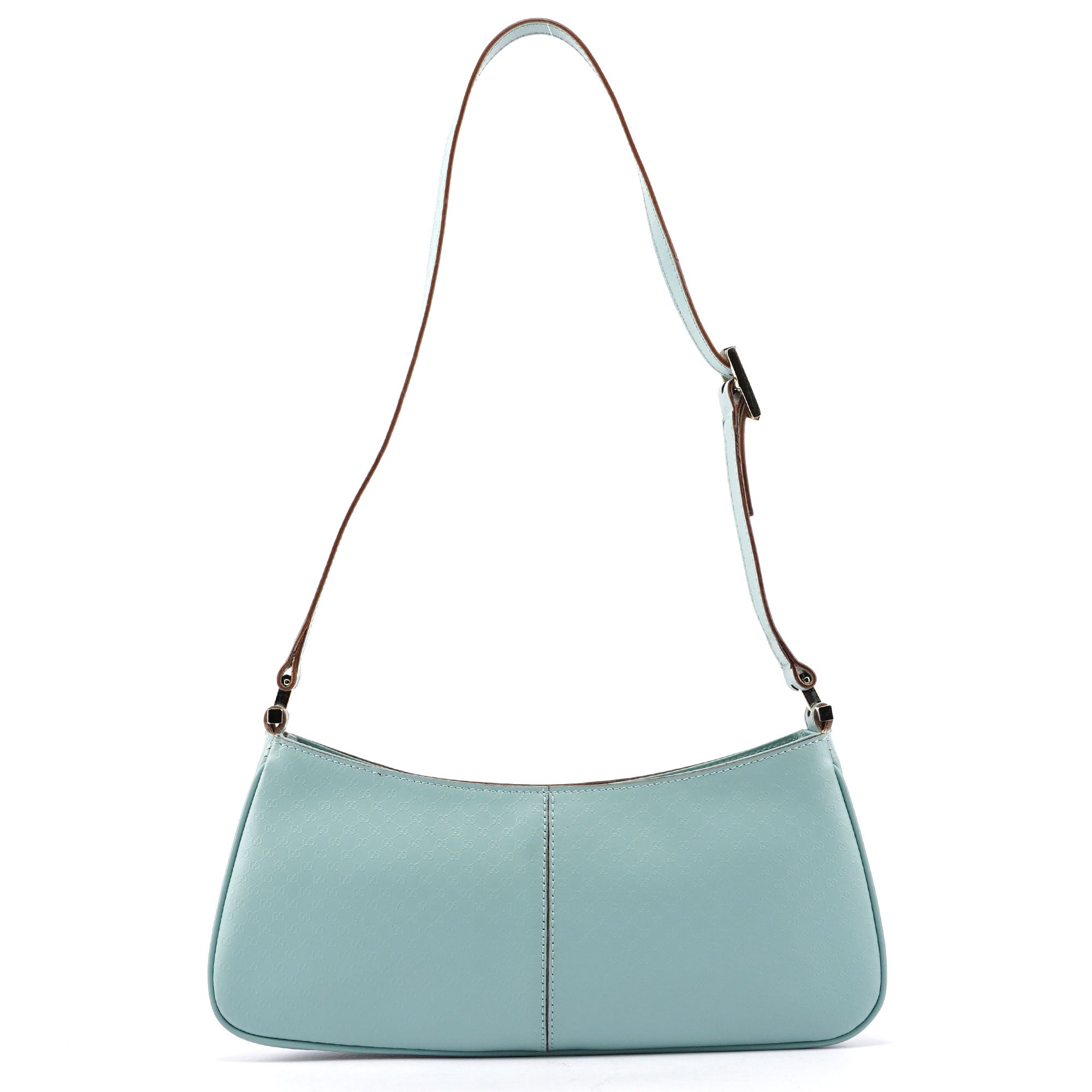 Gucci Sac hobo Micro GG en cuir bleu clair