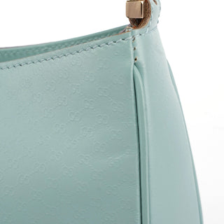 Gucci Light Blue Micro GG Hobo Shoulder Bag