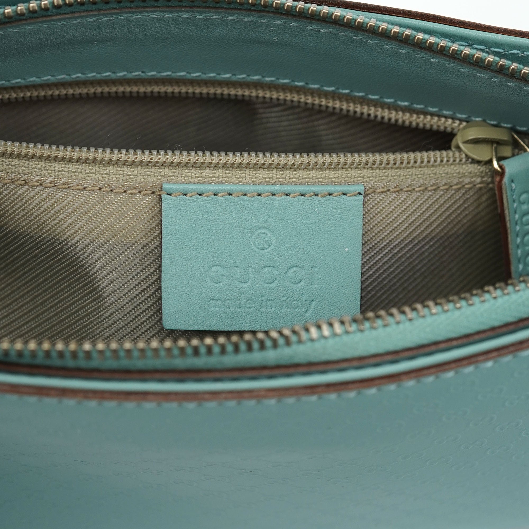 Gucci Light Blue Micro GG Shoulder Bag
