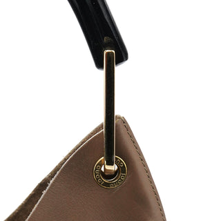 Gucci Light Brown Leather Bamboo Shoulder Bag