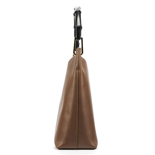 Gucci Light Brown Leather Bamboo Shoulder Bag