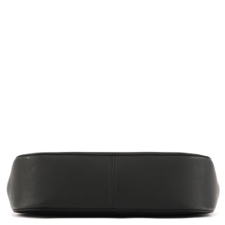 Gucci Matte Black Red Bamboo Shoulder Bag