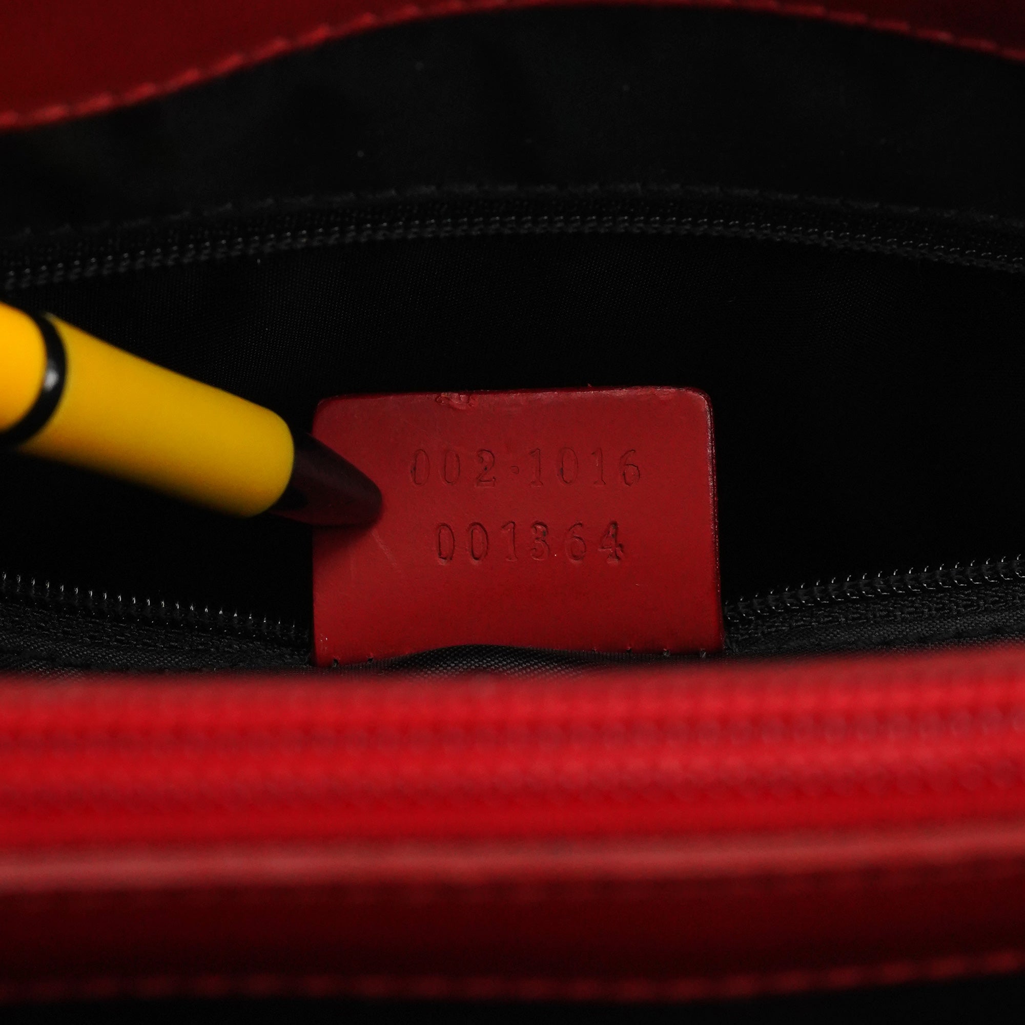 Gucci Matte Red Leather Bamboo 2-Way Tote Bag