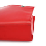 Gucci Matte Red Leather Bamboo 2-Way Tote Bag