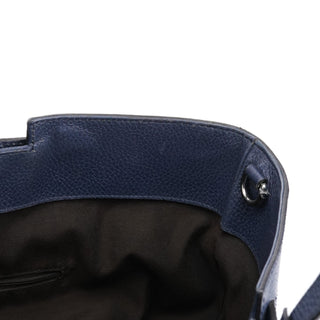 Gucci Navy Blue Leather 2-Way Tote Bag