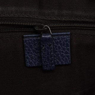 Gucci Navy Blue Leather 2-Way Tote Bag