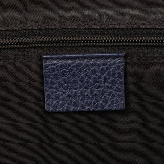 Gucci Navy Blue Leather 2-Way Tote Bag
