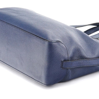 Gucci Navy Blue Leather 2-Way Tote Bag