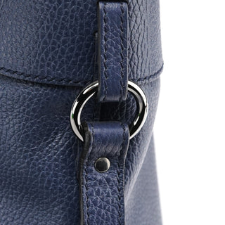Gucci Navy Blue Leather 2-Way Tote Bag