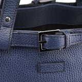 Gucci Navy Blue Leather 2-Way Tote Bag