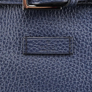 Gucci Navy Blue Leather 2-Way Tote Bag