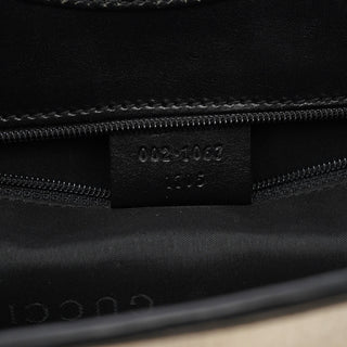 Gucci Off-White Canvas Jackie Shoulder Bag