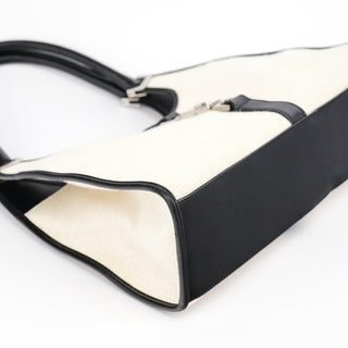 Gucci Off-White Canvas Jackie Shoulder Bag