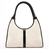Gucci Off-White Canvas Jackie Shoulder Bag