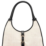 Gucci Off-White Canvas Jackie Shoulder Bag