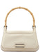 Gucci Off-White Leather Bamboo Shoulder Bag