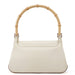 Gucci Off-White Leather Bamboo Shoulder Bag