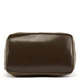Gucci Olive Canvas Bamboo Shoulder Bag
