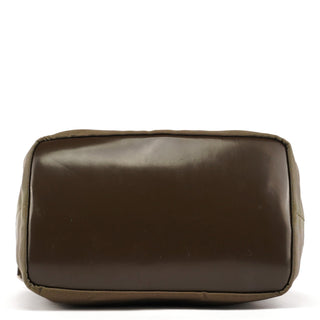 Gucci Olive Canvas Bamboo Shoulder Bag