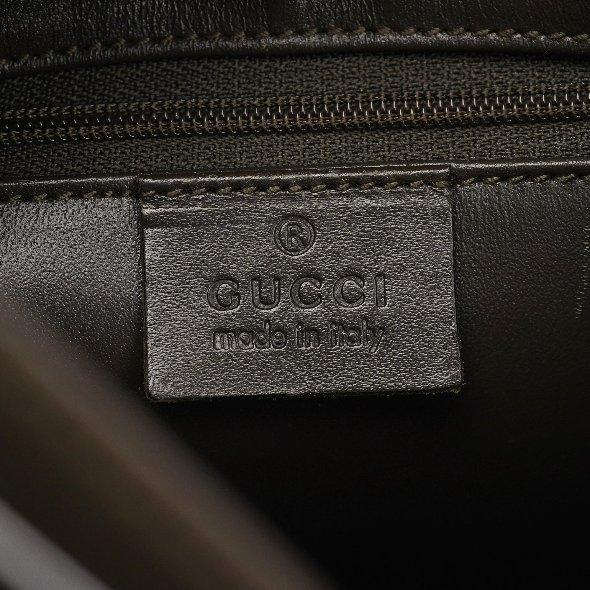 Gucci Olive Satin Jackie Shoulder Bag
