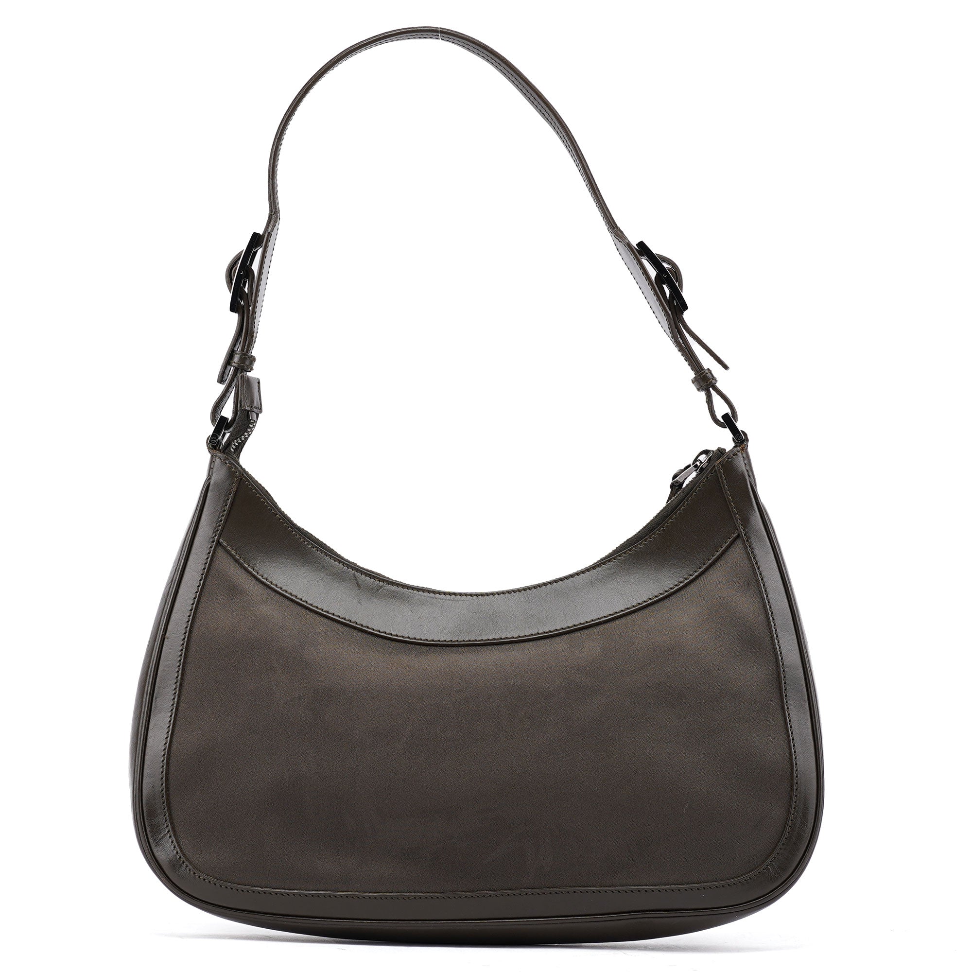 Gucci Olive Satin Jackie Shoulder Bag
