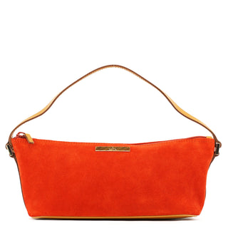 Gucci Orange Suede Boat Pochette