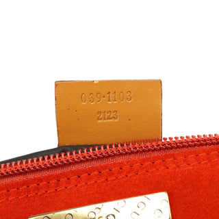 Gucci Orange Suede Boat Pochette