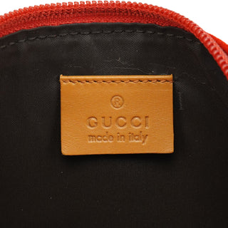 Gucci Orange Suede Boat Pochette