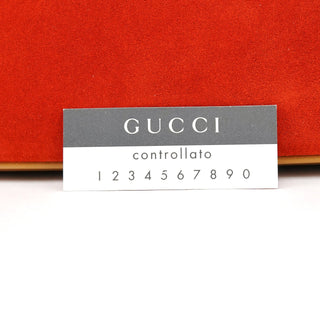 Gucci Orange Suede Boat Pochette
