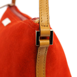 Gucci Orange Suede Boat Pochette