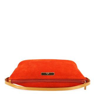 Gucci Orange Suede Boat Pochette