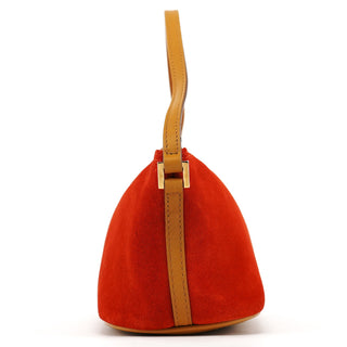 Gucci Orange Suede Boat Pochette