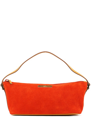 Gucci Orange Suede Boat Pochette