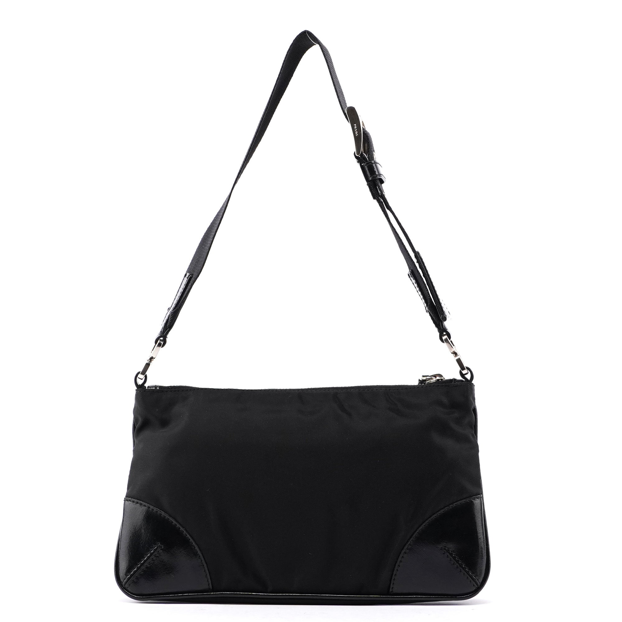 Gucci Prada Black Tessuto Leather Shoulder Bag