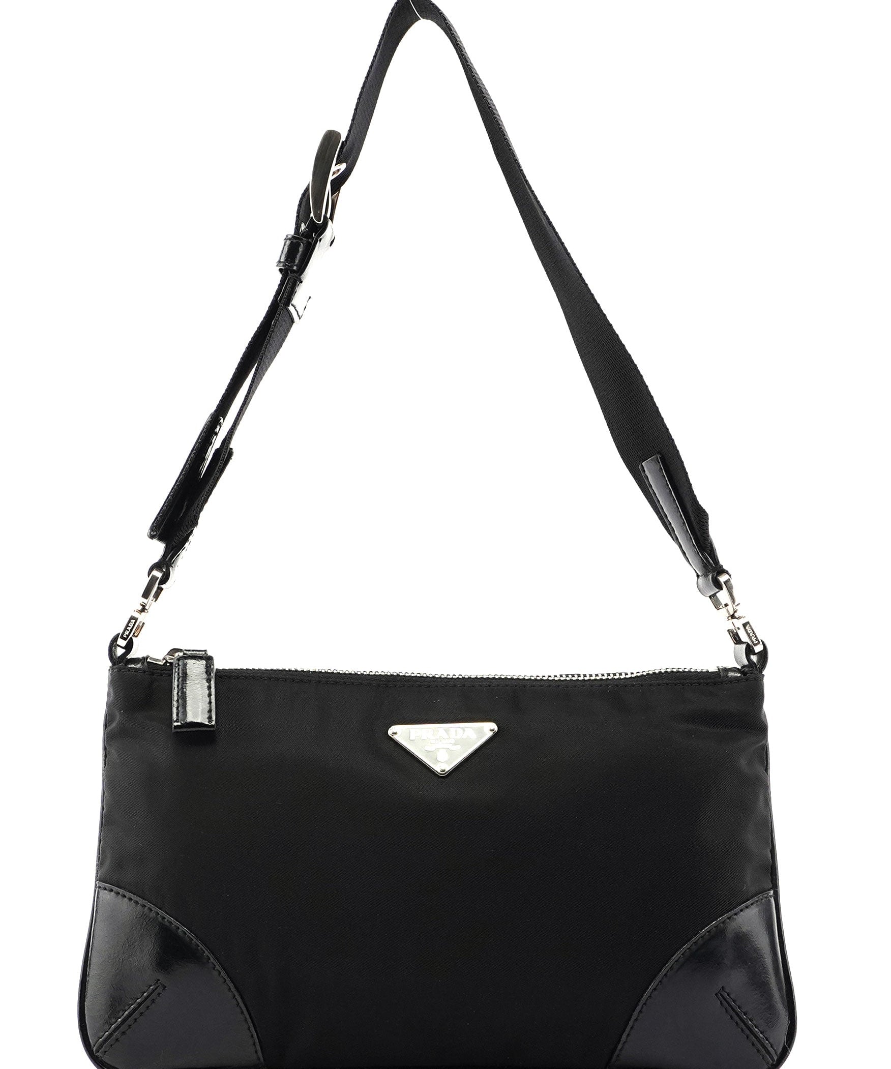 Gucci Prada Black Tessuto Leather Shoulder Bag