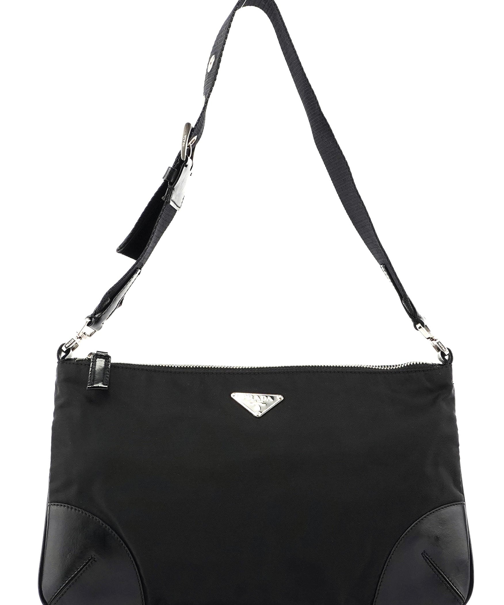 Gucci Prada Black Tessuto Leather Shoulder Bag
